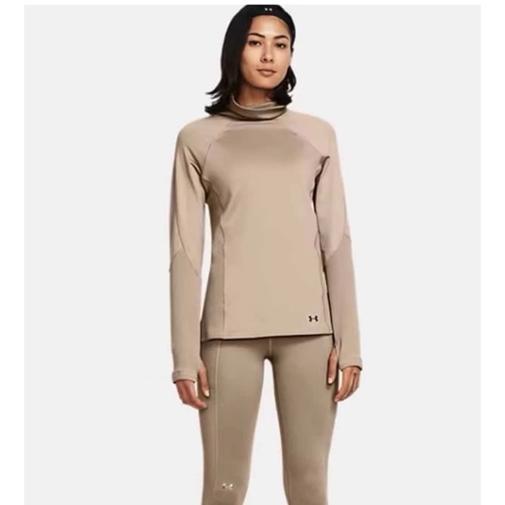 UNDER ARMOUR NEW‎ SM Women's ColdGear Infrared Funnel Neck Top